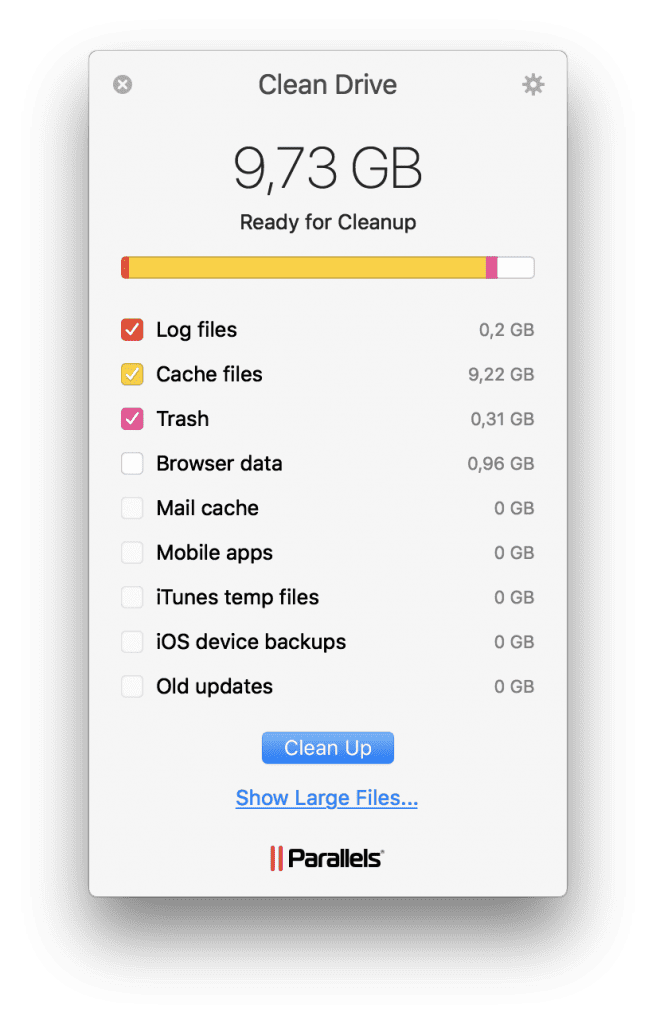 mac cleaner free disk space